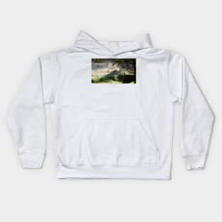 Misty Morn - Magpie Springs - Adelaide Hills Wine Region - Fleurieu Peninsula by South Australian artist Avril Thomas Kids Hoodie